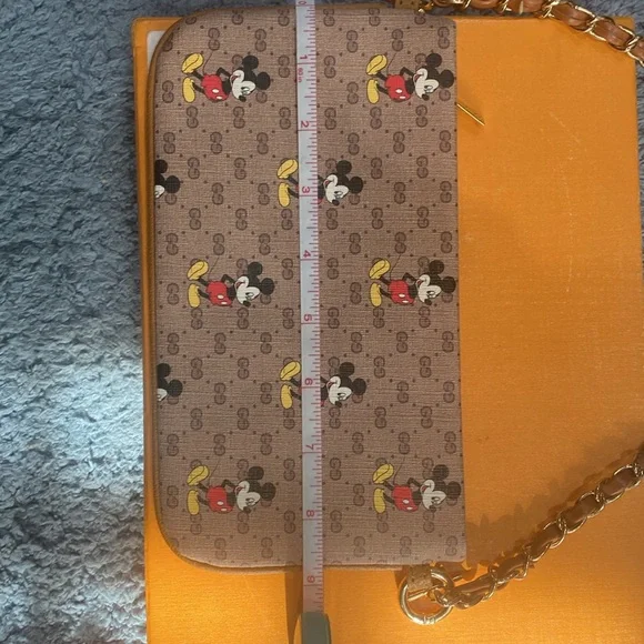 Gucci Brown Mini Bag with Mickey Mouse Print - Picture 6 of 7